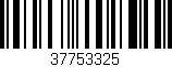 Código de barras (EAN, GTIN, SKU, ISBN): '37753325'