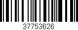 Código de barras (EAN, GTIN, SKU, ISBN): '37753626'
