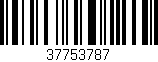 Código de barras (EAN, GTIN, SKU, ISBN): '37753787'