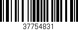 Código de barras (EAN, GTIN, SKU, ISBN): '37754831'