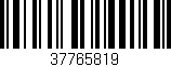 Código de barras (EAN, GTIN, SKU, ISBN): '37765819'