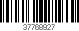 Código de barras (EAN, GTIN, SKU, ISBN): '37768927'