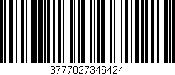 Código de barras (EAN, GTIN, SKU, ISBN): '3777027346424'