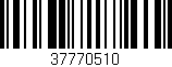 Código de barras (EAN, GTIN, SKU, ISBN): '37770510'
