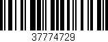 Código de barras (EAN, GTIN, SKU, ISBN): '37774729'