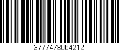 Código de barras (EAN, GTIN, SKU, ISBN): '3777478064212'