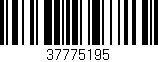 Código de barras (EAN, GTIN, SKU, ISBN): '37775195'