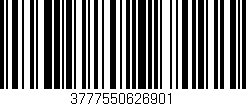 Código de barras (EAN, GTIN, SKU, ISBN): '3777550626901'