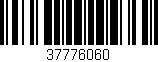 Código de barras (EAN, GTIN, SKU, ISBN): '37776060'