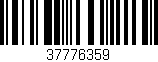 Código de barras (EAN, GTIN, SKU, ISBN): '37776359'