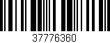 Código de barras (EAN, GTIN, SKU, ISBN): '37776360'