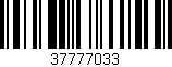 Código de barras (EAN, GTIN, SKU, ISBN): '37777033'