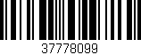 Código de barras (EAN, GTIN, SKU, ISBN): '37778099'
