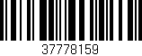 Código de barras (EAN, GTIN, SKU, ISBN): '37778159'
