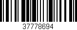 Código de barras (EAN, GTIN, SKU, ISBN): '37778694'