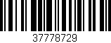 Código de barras (EAN, GTIN, SKU, ISBN): '37778729'