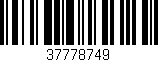 Código de barras (EAN, GTIN, SKU, ISBN): '37778749'