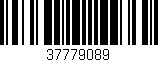 Código de barras (EAN, GTIN, SKU, ISBN): '37779089'
