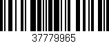 Código de barras (EAN, GTIN, SKU, ISBN): '37779965'