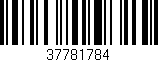 Código de barras (EAN, GTIN, SKU, ISBN): '37781784'