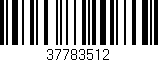 Código de barras (EAN, GTIN, SKU, ISBN): '37783512'
