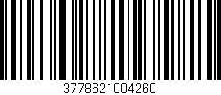 Código de barras (EAN, GTIN, SKU, ISBN): '3778621004260'