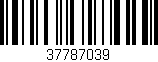Código de barras (EAN, GTIN, SKU, ISBN): '37787039'