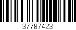 Código de barras (EAN, GTIN, SKU, ISBN): '37787423'