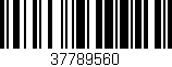 Código de barras (EAN, GTIN, SKU, ISBN): '37789560'