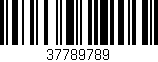 Código de barras (EAN, GTIN, SKU, ISBN): '37789789'