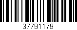 Código de barras (EAN, GTIN, SKU, ISBN): '37791179'