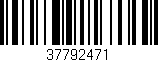 Código de barras (EAN, GTIN, SKU, ISBN): '37792471'