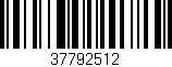 Código de barras (EAN, GTIN, SKU, ISBN): '37792512'