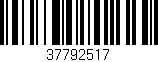 Código de barras (EAN, GTIN, SKU, ISBN): '37792517'