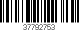 Código de barras (EAN, GTIN, SKU, ISBN): '37792753'