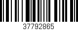 Código de barras (EAN, GTIN, SKU, ISBN): '37792865'