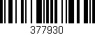 Código de barras (EAN, GTIN, SKU, ISBN): '377930'