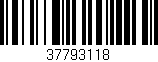 Código de barras (EAN, GTIN, SKU, ISBN): '37793118'