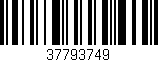 Código de barras (EAN, GTIN, SKU, ISBN): '37793749'