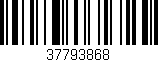 Código de barras (EAN, GTIN, SKU, ISBN): '37793868'