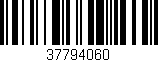 Código de barras (EAN, GTIN, SKU, ISBN): '37794060'