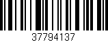 Código de barras (EAN, GTIN, SKU, ISBN): '37794137'