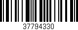 Código de barras (EAN, GTIN, SKU, ISBN): '37794330'