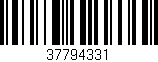 Código de barras (EAN, GTIN, SKU, ISBN): '37794331'