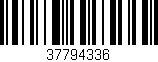 Código de barras (EAN, GTIN, SKU, ISBN): '37794336'