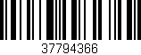 Código de barras (EAN, GTIN, SKU, ISBN): '37794366'