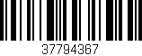 Código de barras (EAN, GTIN, SKU, ISBN): '37794367'