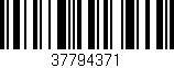 Código de barras (EAN, GTIN, SKU, ISBN): '37794371'