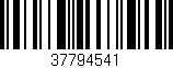 Código de barras (EAN, GTIN, SKU, ISBN): '37794541'