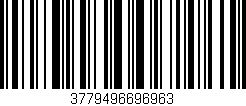 Código de barras (EAN, GTIN, SKU, ISBN): '3779496696963'